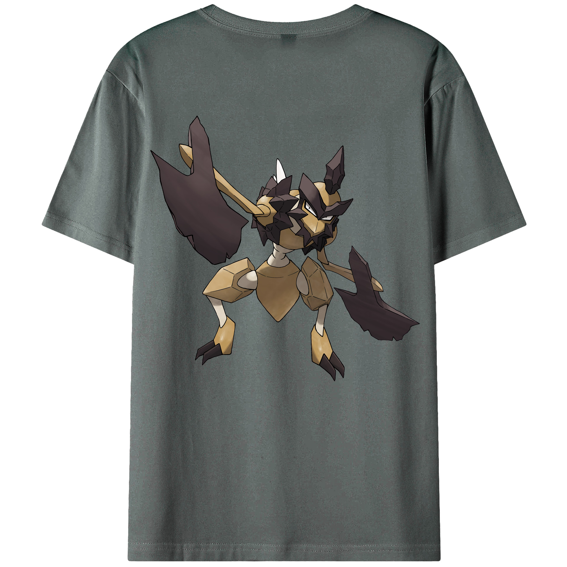 （画像用） ポケットモンスター Pokémon 綿100％ メンズ半袖Tシャツ（バックプリント） 通気性